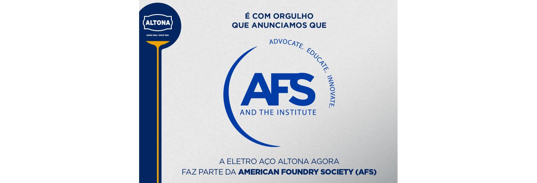 A Electro Aço Altona é agora membro da AFS - American Foundry Society